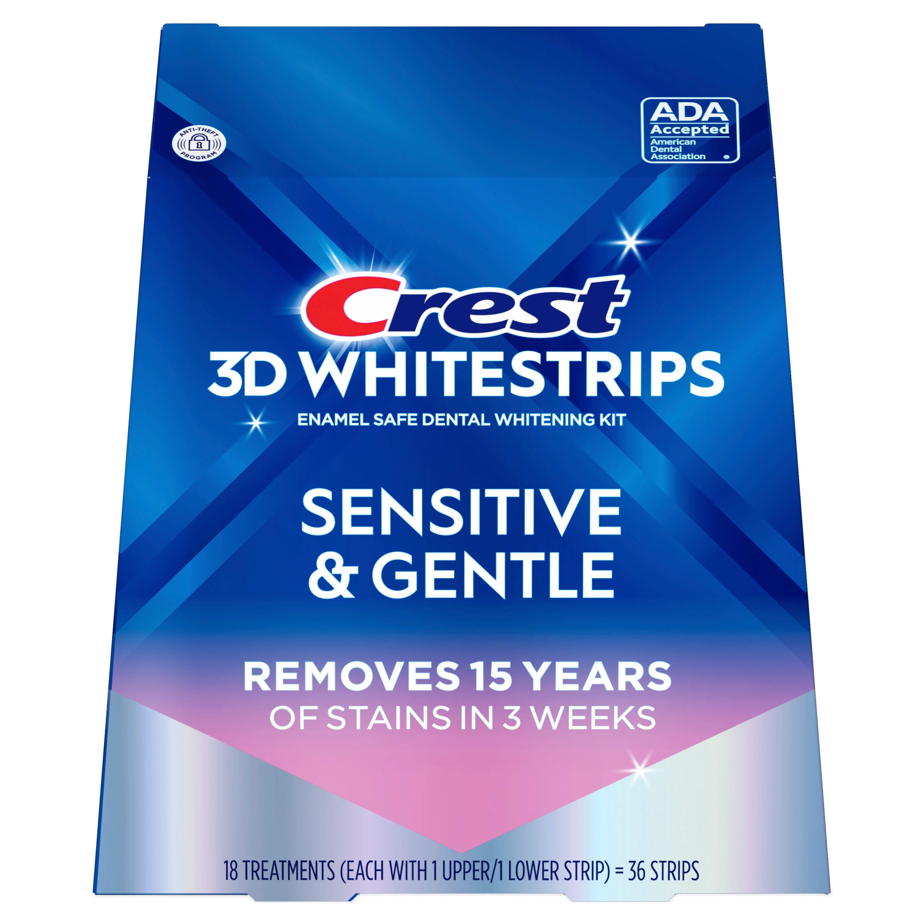 Translation missing: nl.Crest 3D Whitestrips Sensitive White – 18 Behandelingen