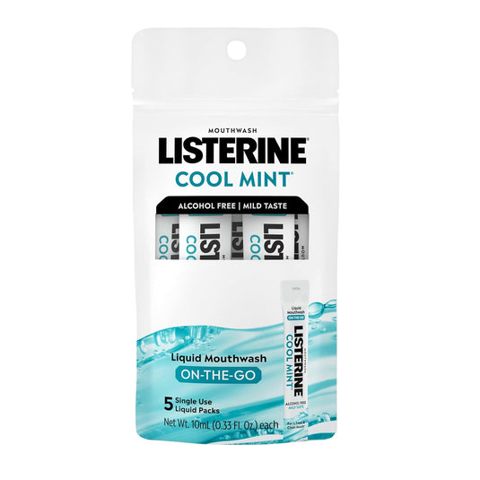 Translation missing: nl.Listerine On-The-Go Cool Mint Mondspoeling Sachets – Travel Size