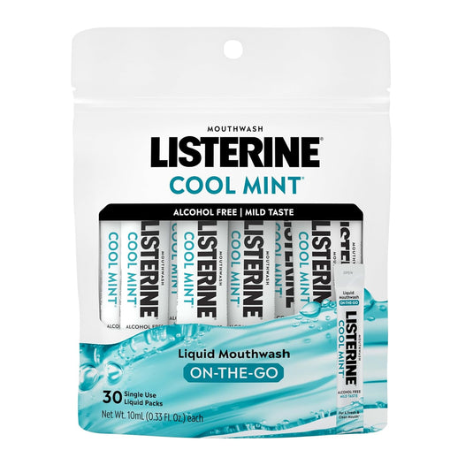 Translation missing: nl.Listerine On-The-Go Cool Mint Mondspoeling Sachets – Travel Size