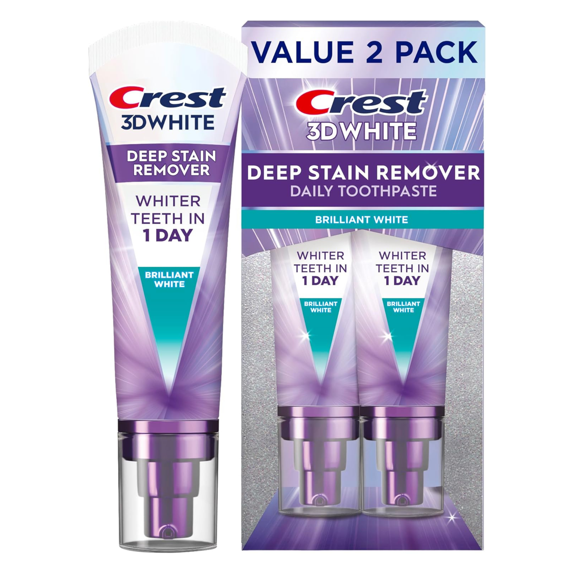Translation missing: nl.Crest 3D White Deep Stain Remover Toothpaste 2-Pack – Travel Size