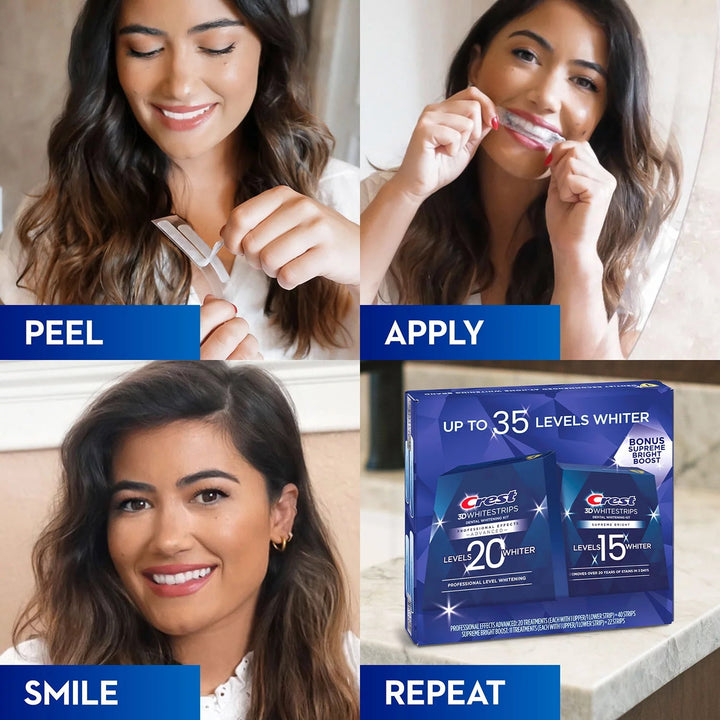 Translation missing: nl.Crest 3D Whitestrips Professional Effects &amp; Supreme Bright Whitening Kit