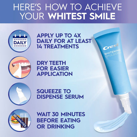 Translation missing: nl.Crest 3DWhite Daily Whitening Serum Advanced Enamel White + LED Light Treatment